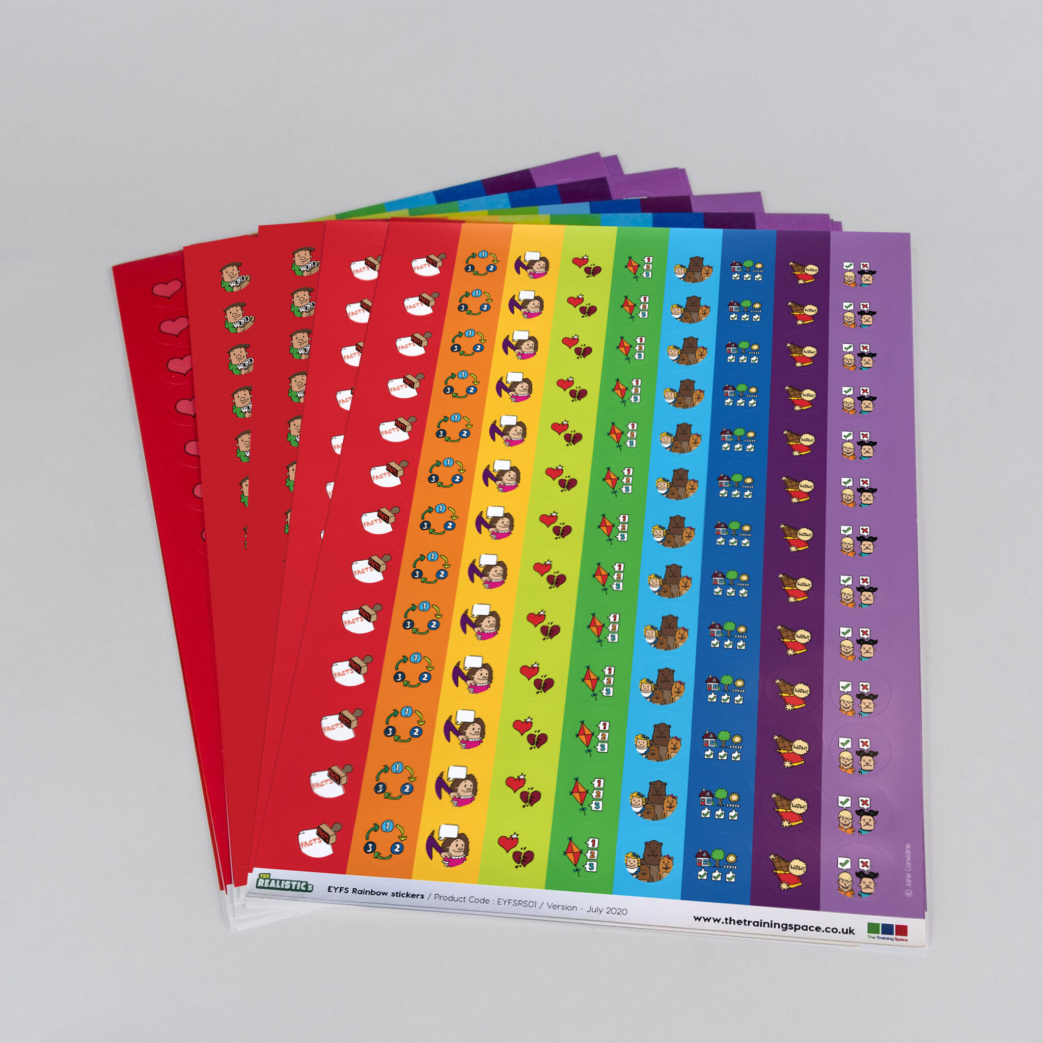 EYFS Rainbow Stickers - The Training Space